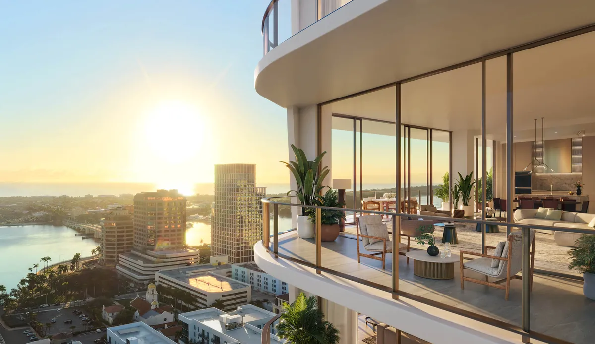 Banyan Tree Residences — Residence interior view 2 — Downtown West Palm Beach