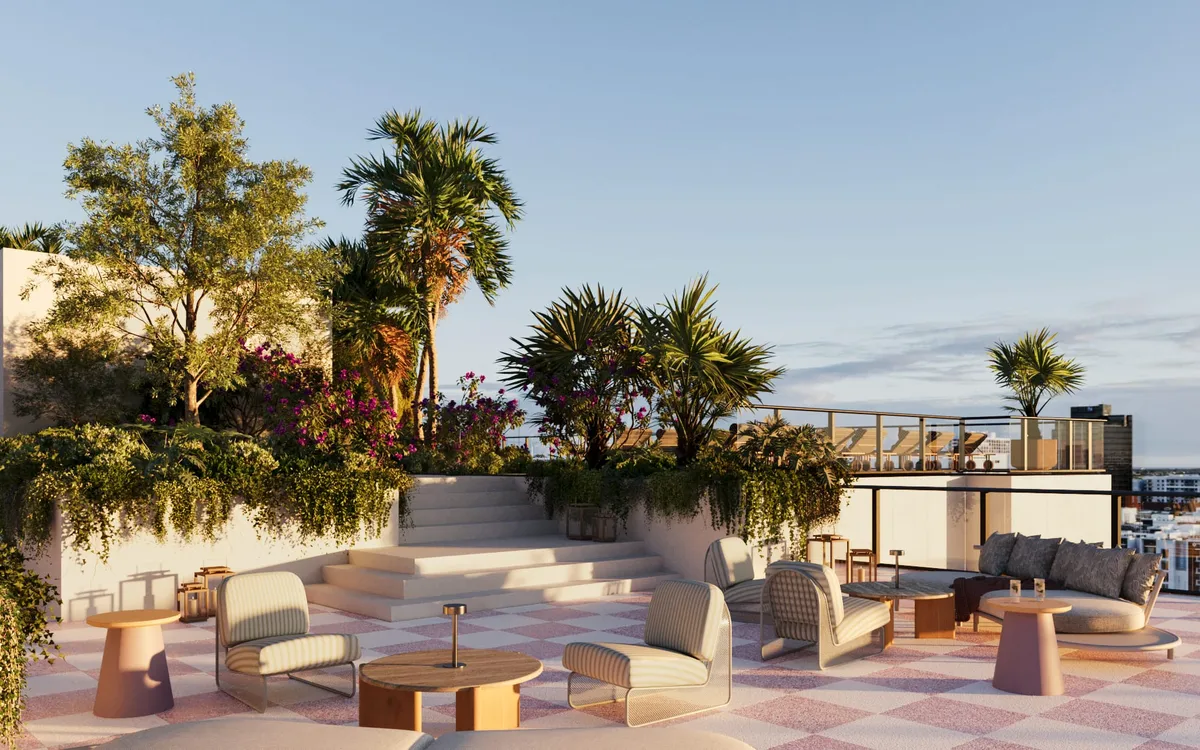 Nora House — Rooftop terrace amenities 5 — Downtown West Palm Beach