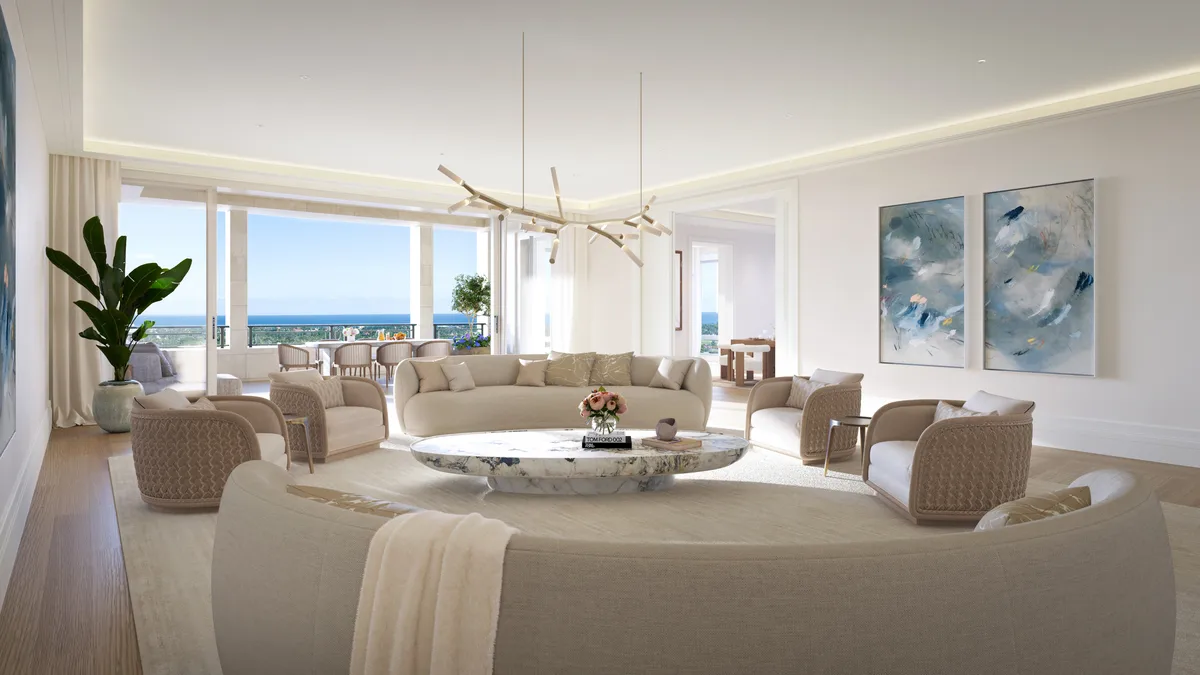 South Flagler House — Lake Tower Living Room, 12th Floor 7 — Downtown West Palm Beach