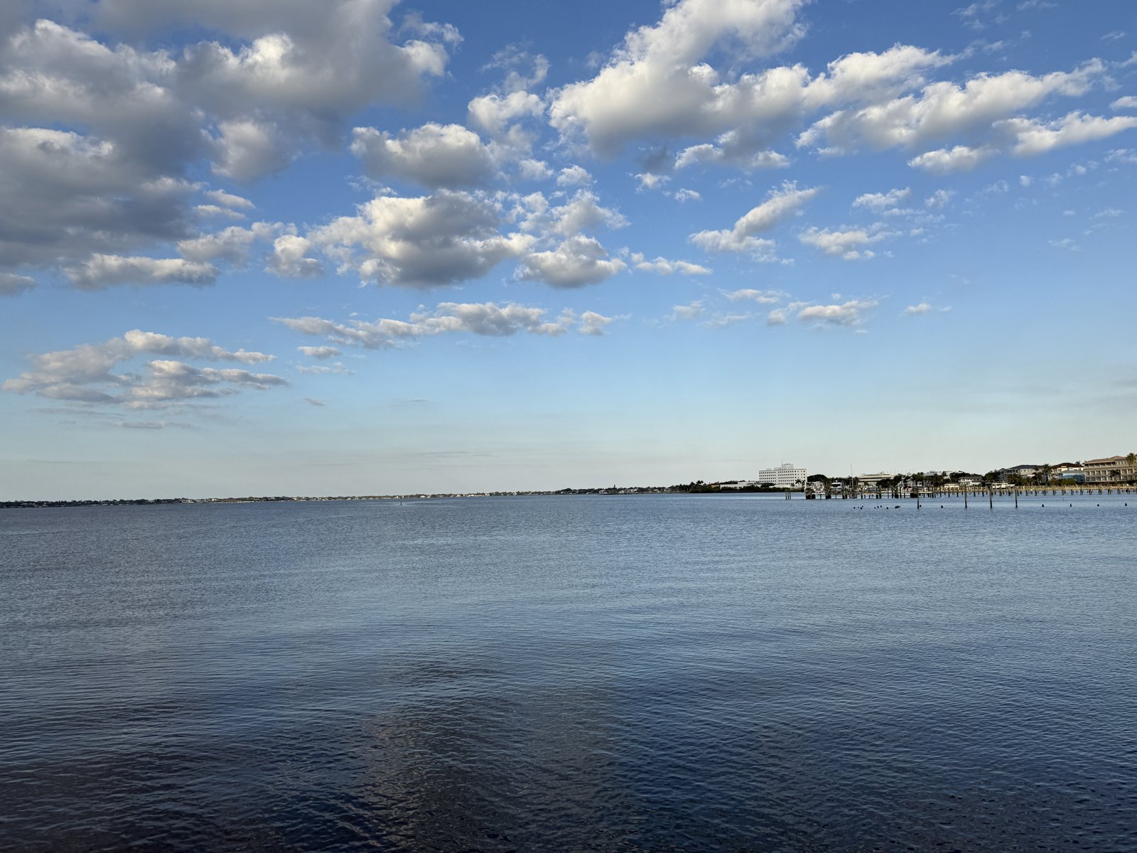 The St. Lucie River along the Stuart Riverwalk