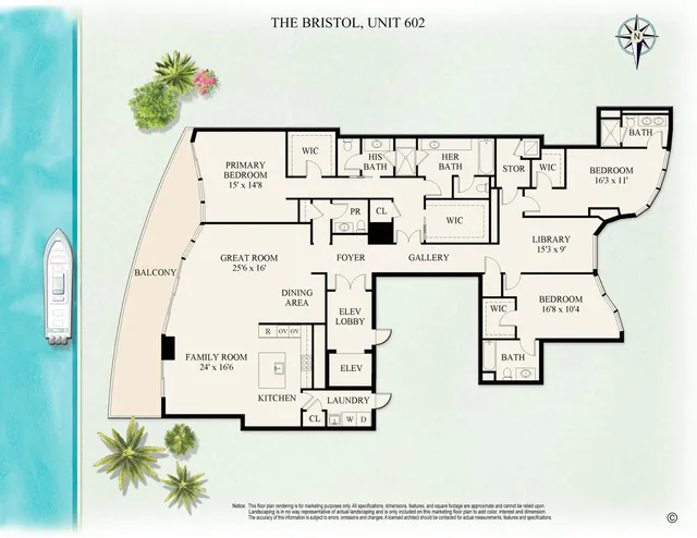 The Bristol Palm Beach Unit 602 photo 39