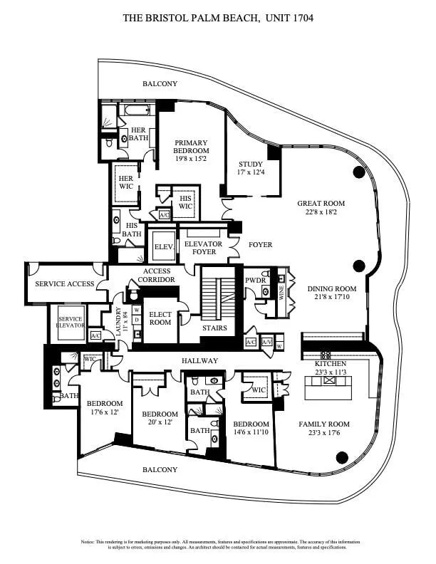 The Bristol Palm Beach Unit 1704 photo 12