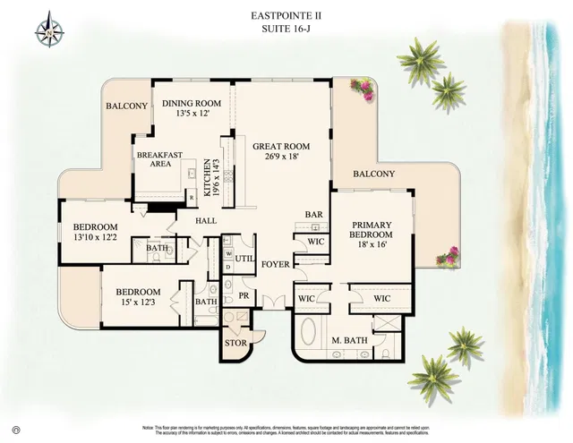 Eastpointe Singer Island Unit 16j photo 7