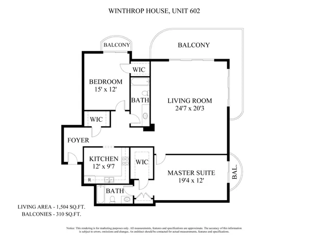 Winthrop House Condos Unit 602 photo 31