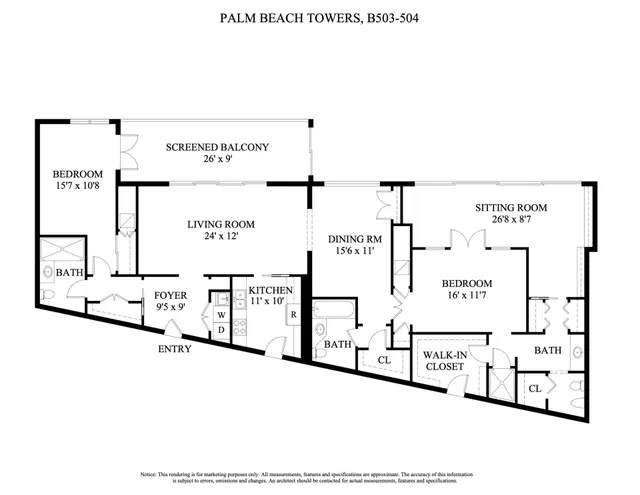 Palm Beach Towers, Palm Beach Unit 503/504 B photo 15