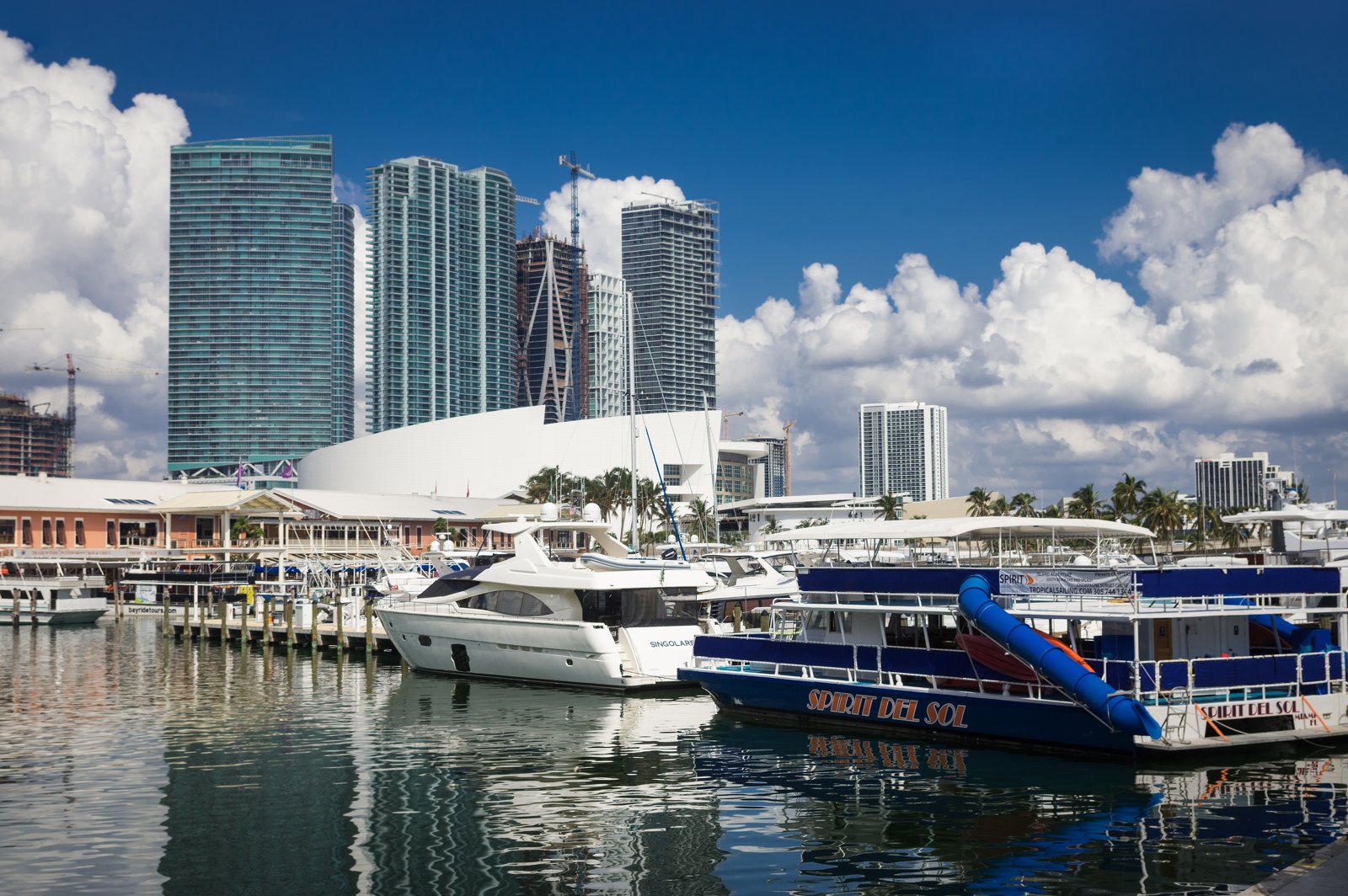 Yacht marina on the Treasure Coast