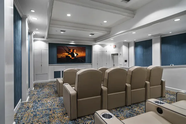 Two City Plaza — private movie theater