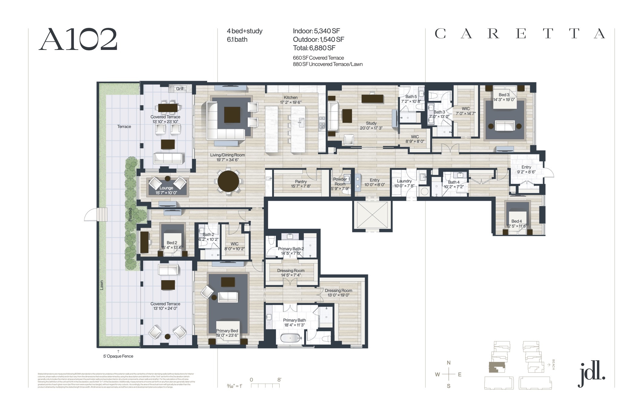 Caretta Juno Beach floorplan — Floor Plan for Caretta Juno Beach Floorplans , A102