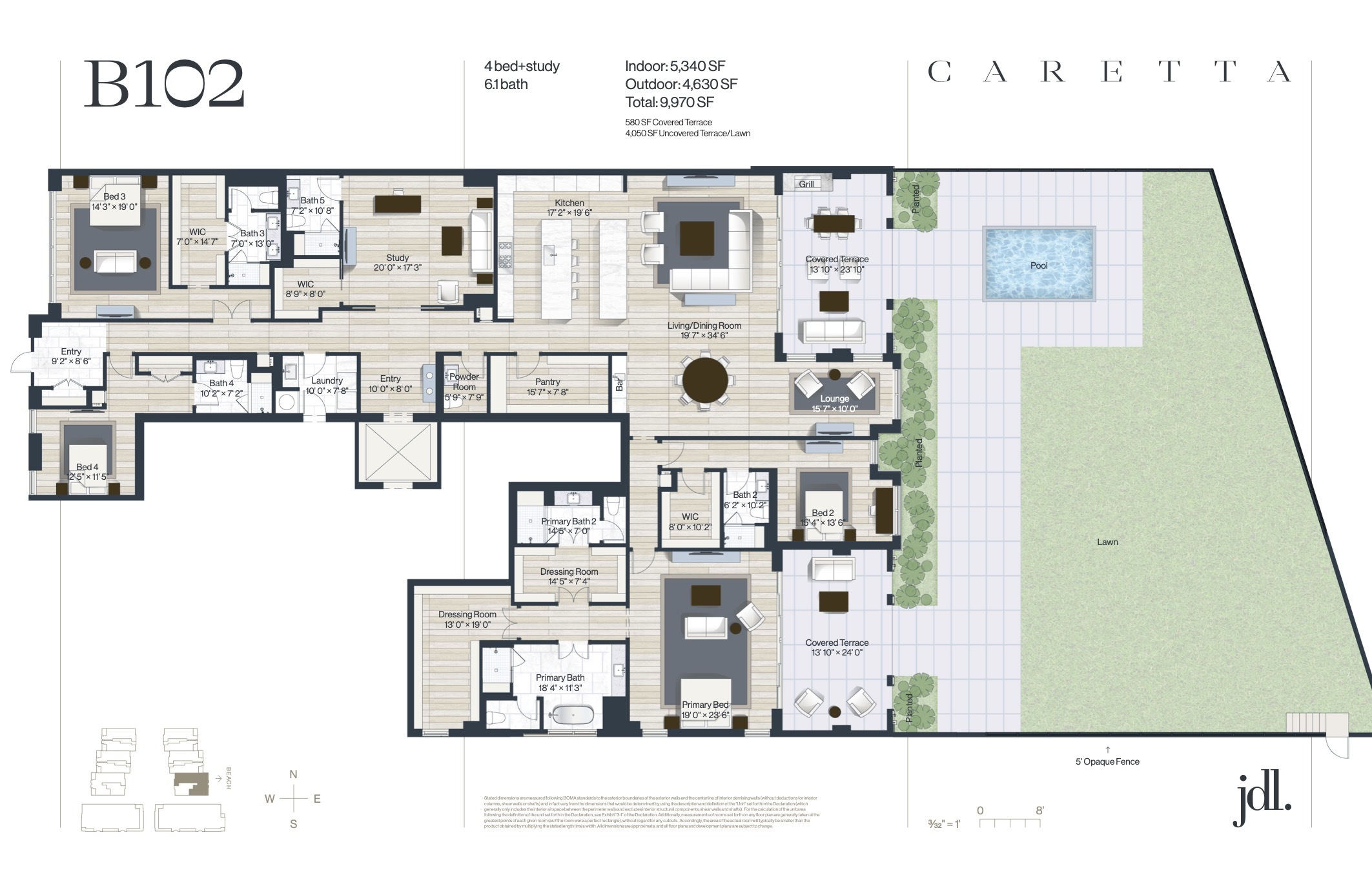 Caretta Juno Beach floorplan — Floor Plan for Caretta Juno Beach Floorplans , B102