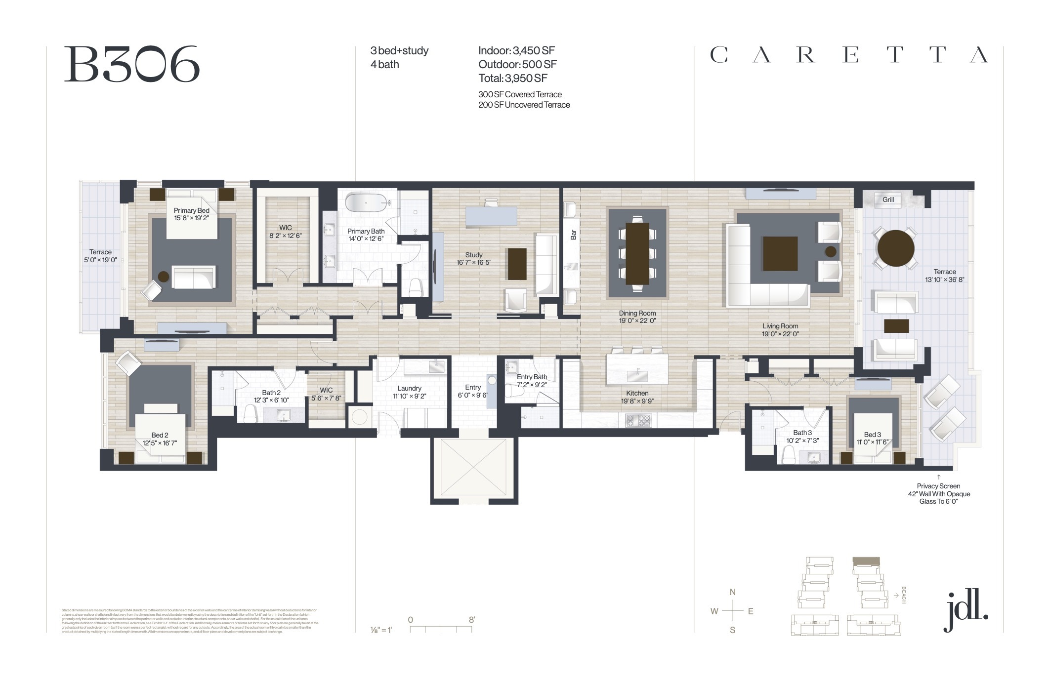 Caretta Juno Beach floorplan — Floor Plan for Caretta Juno Beach Floorplans , B306