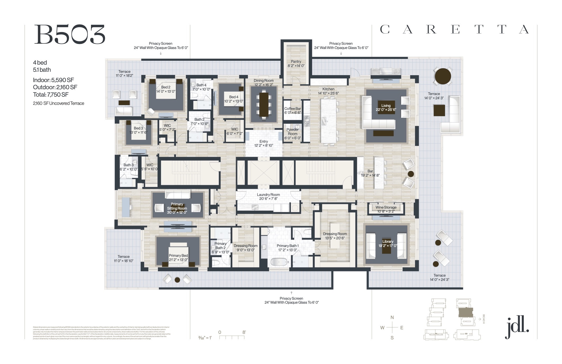 Caretta Juno Beach floorplan — Floor Plan for Caretta Juno Beach Floorplans , B503