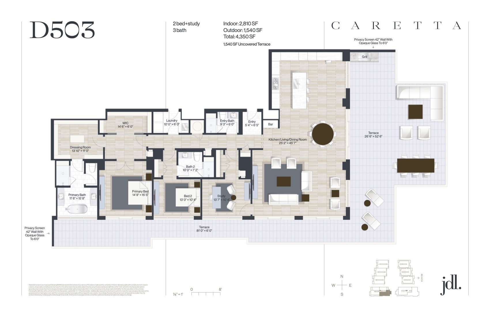 Caretta Juno Beach floorplan — Floor Plan for Caretta Juno Beach Floorplans , D503