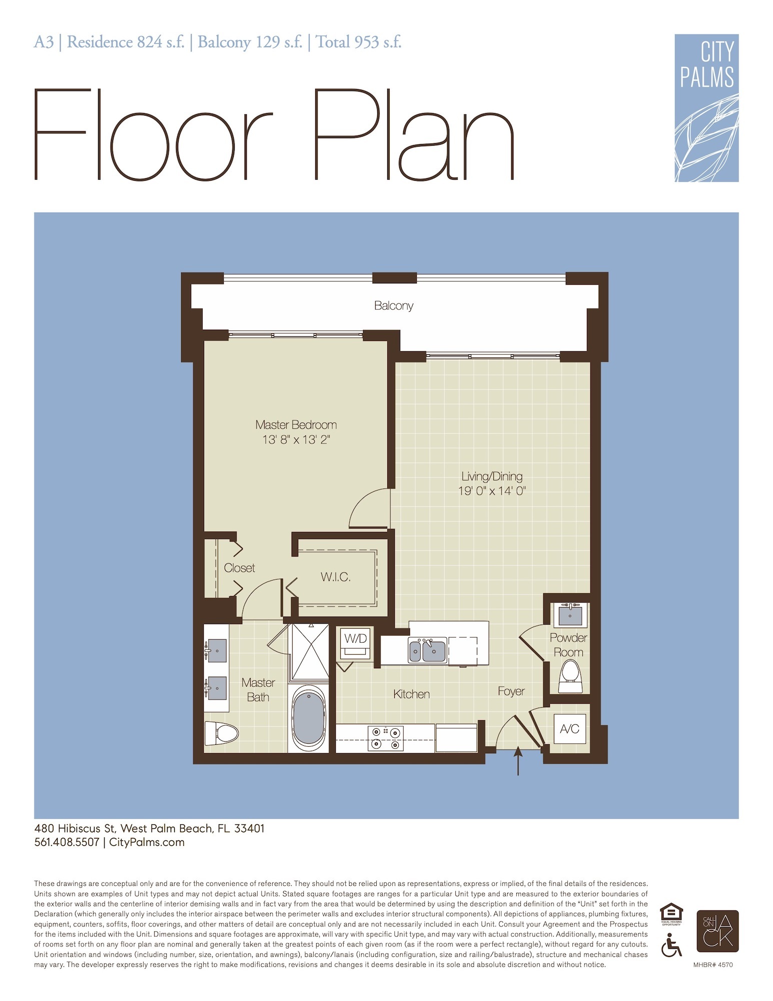 City Palms floorplan — Plan A3
