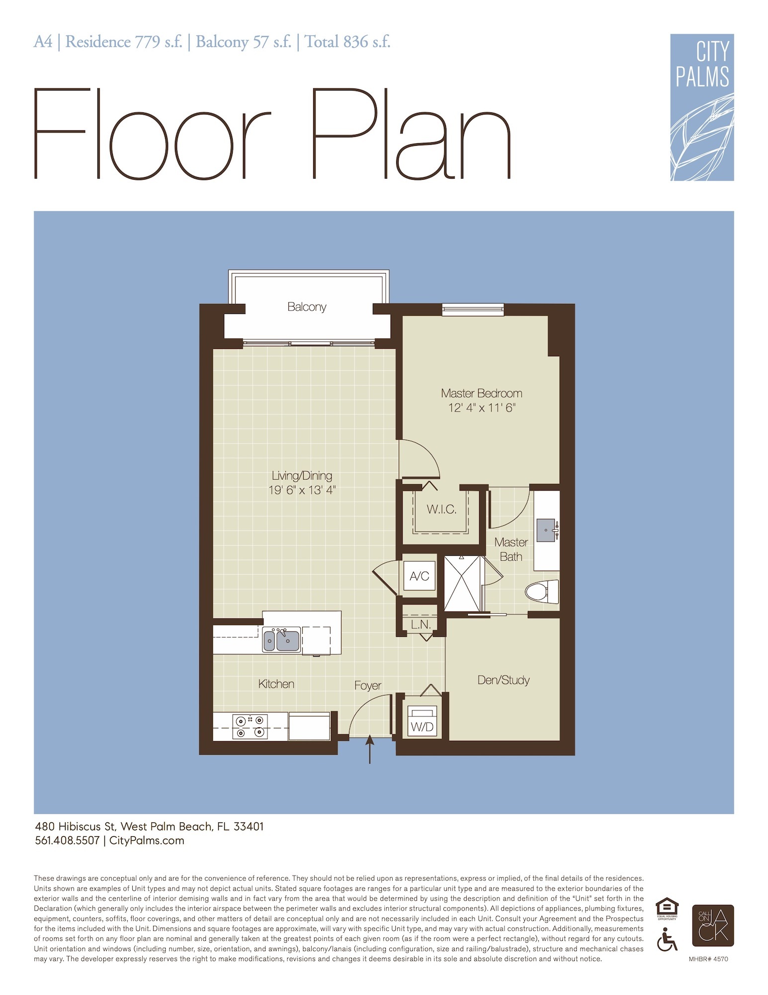 City Palms floorplan — Plan A4