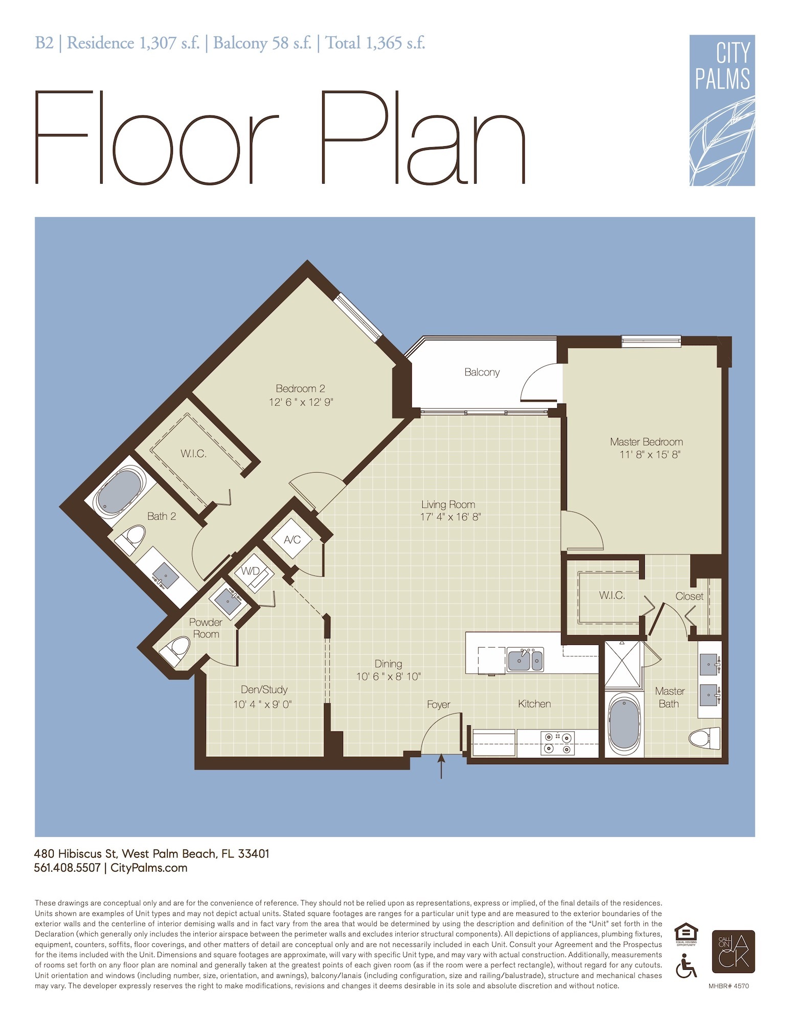 City Palms floorplan — Plan B2