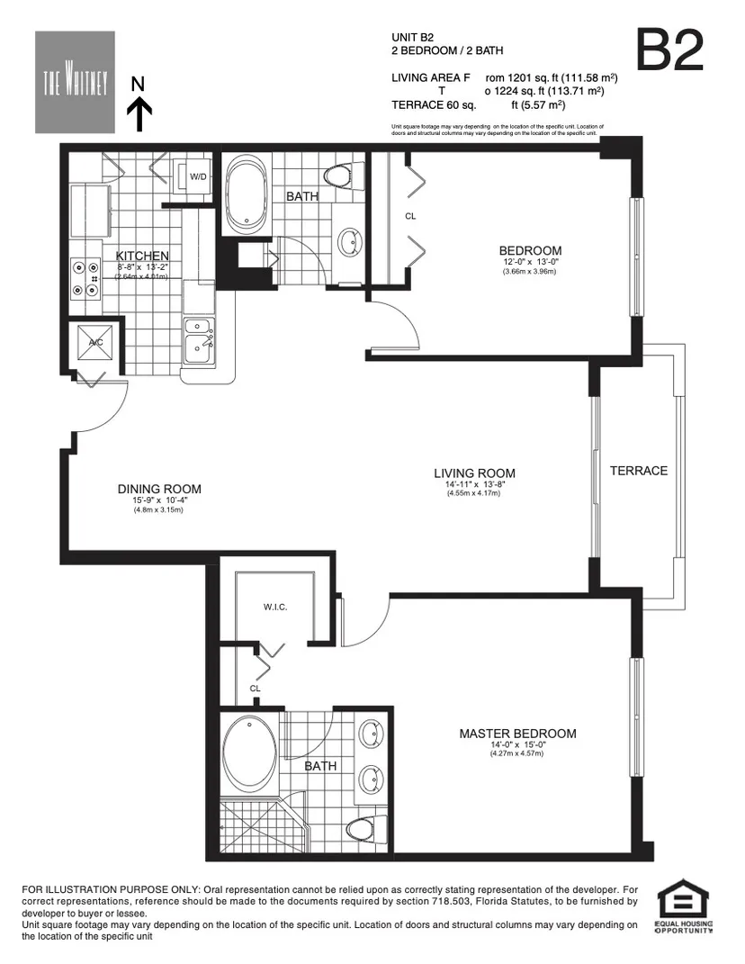 The Whitney floorplan — Plan B2
