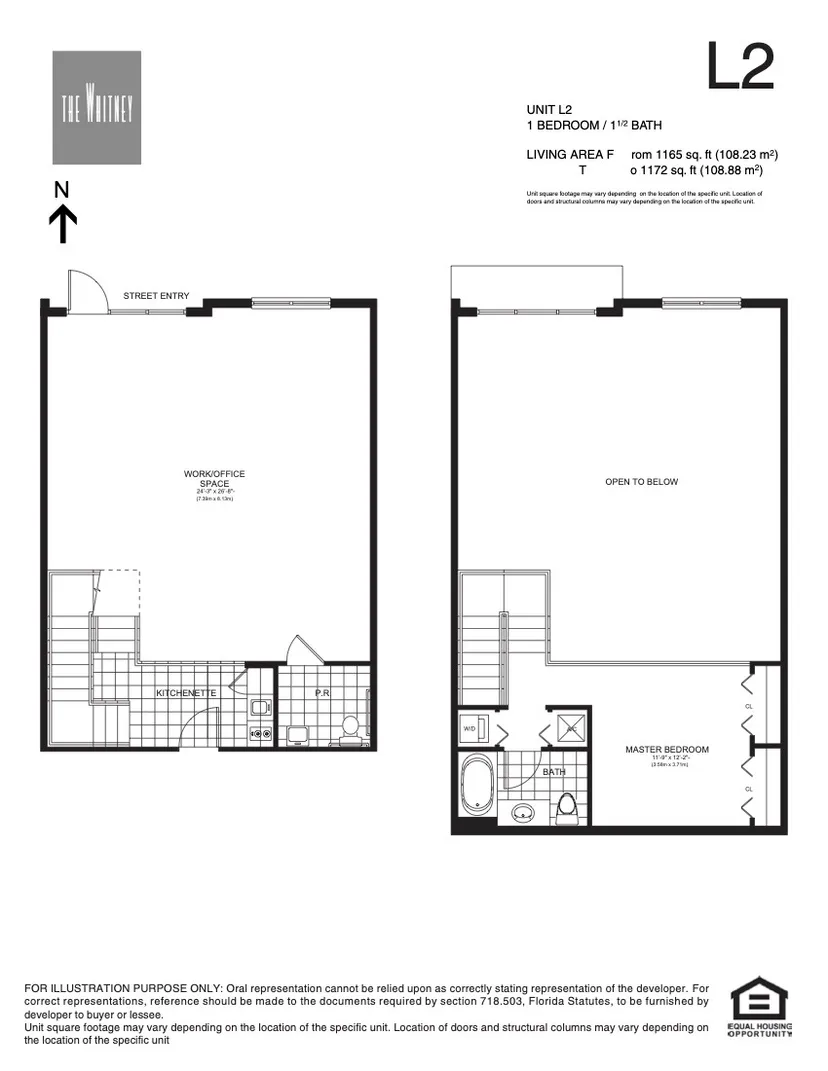 The Whitney floorplan — Plan L2