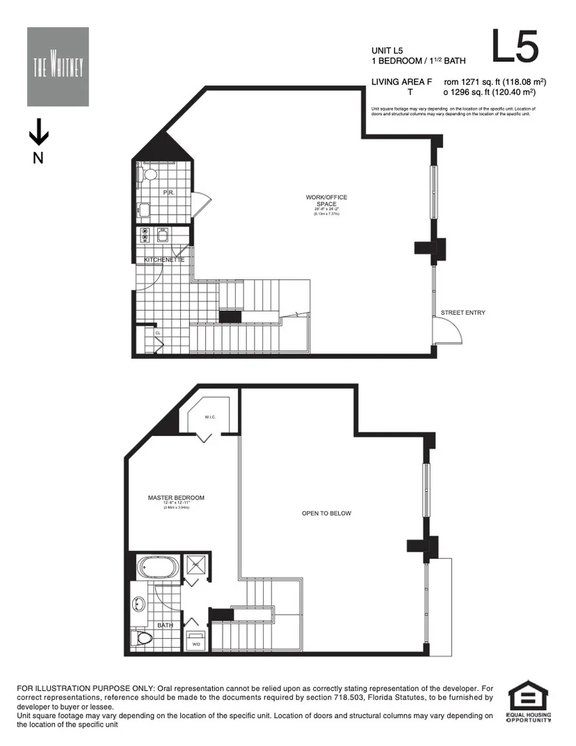 The Whitney floorplan — Plan L5